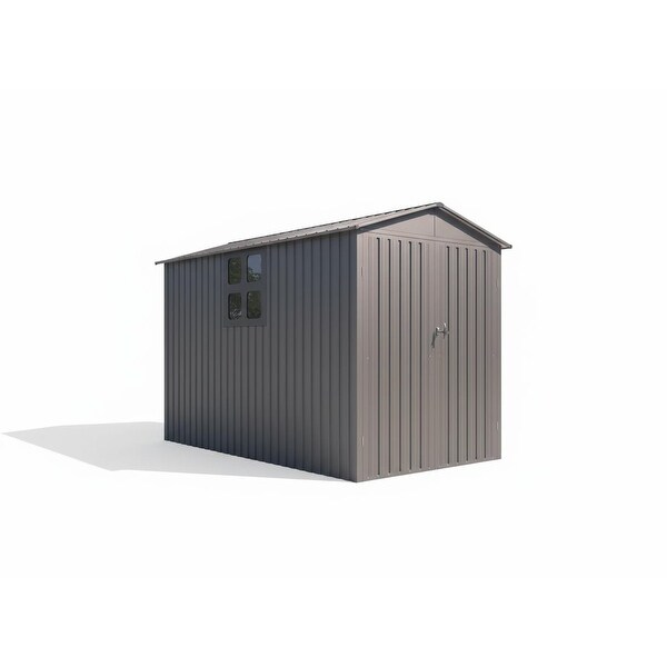 Motorcycle Outdoor Storage Shed With Window ,without tracks and